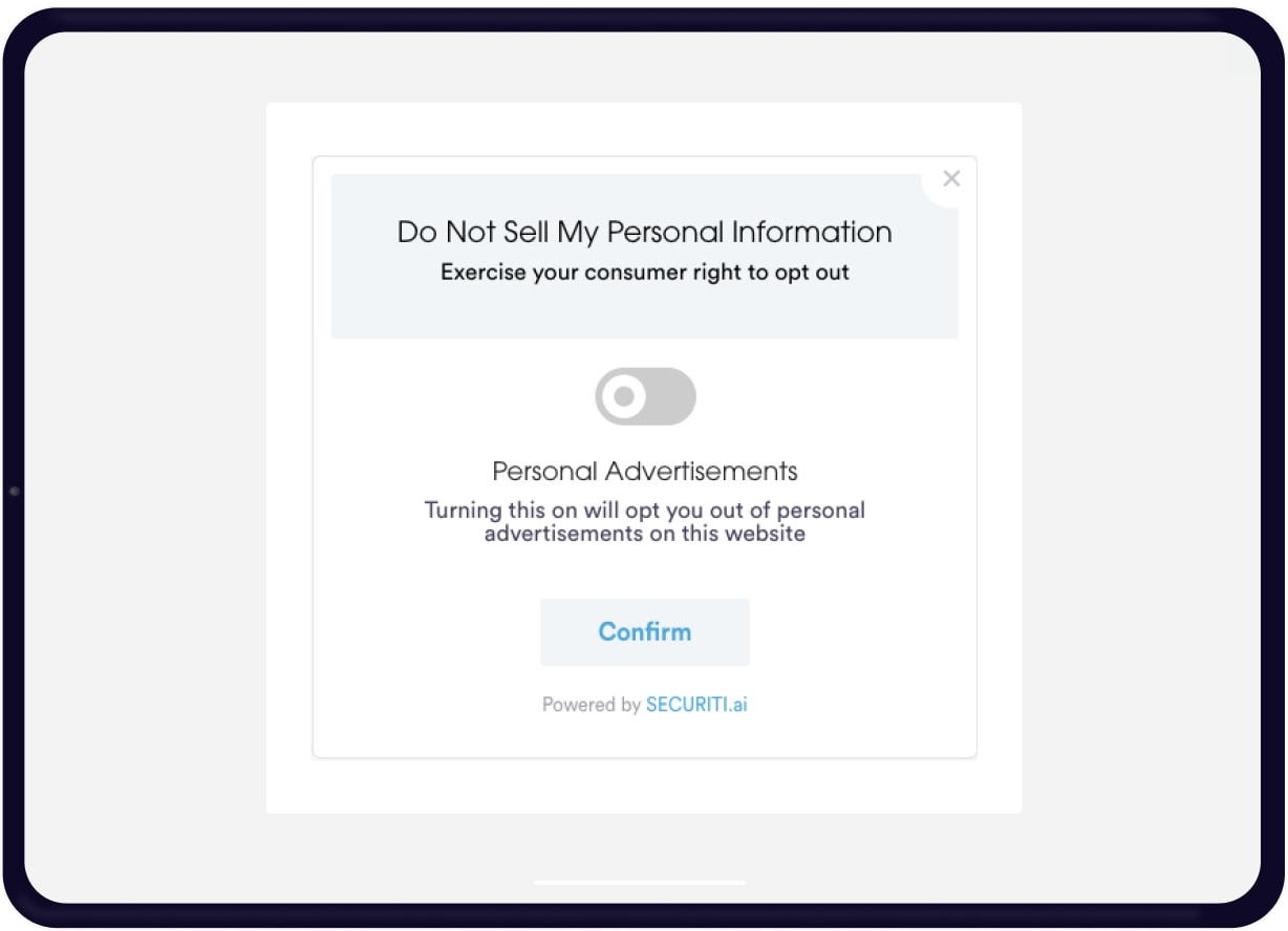 Do not Sell My Personal Information