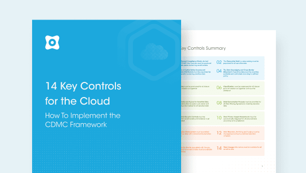 14 principais controles para a nuvem e Como implementar o CDMC Framework