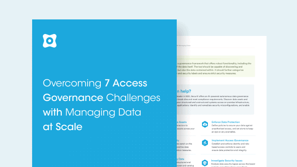 Overcoming 7 Access Governance Challenges with Managing Data at Scale