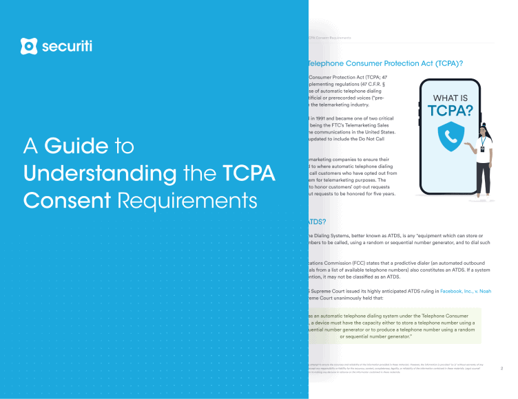 A Guide To Understanding The TCPA Consent Requirements Securiti