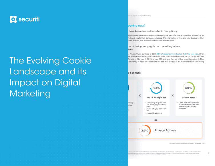 cookie and digital marketing banner