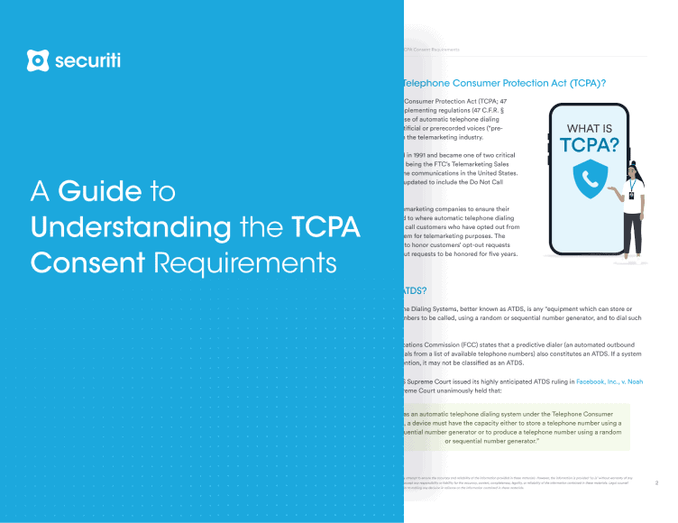 TCPA Consent Requirements banner