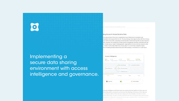 Implementing a Secure Data Sharing  Environment with Access Intelligence and Controls