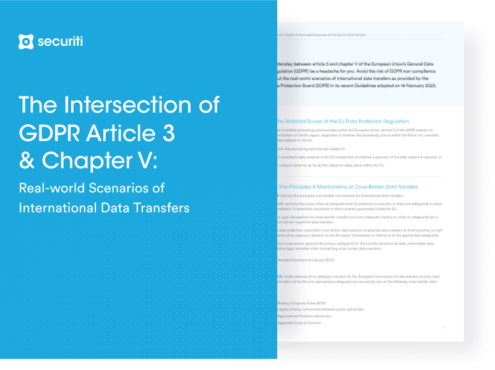 GDPR Article 3 & Chapter V: International Data Transfers - Securiti