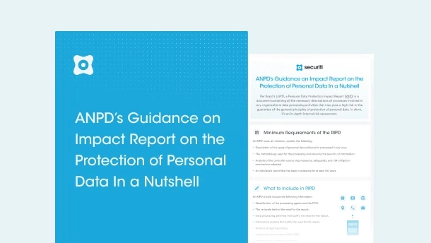 ANPD’s Guidance on Impact Report on the Protection of Personal Data In a Nutshell
