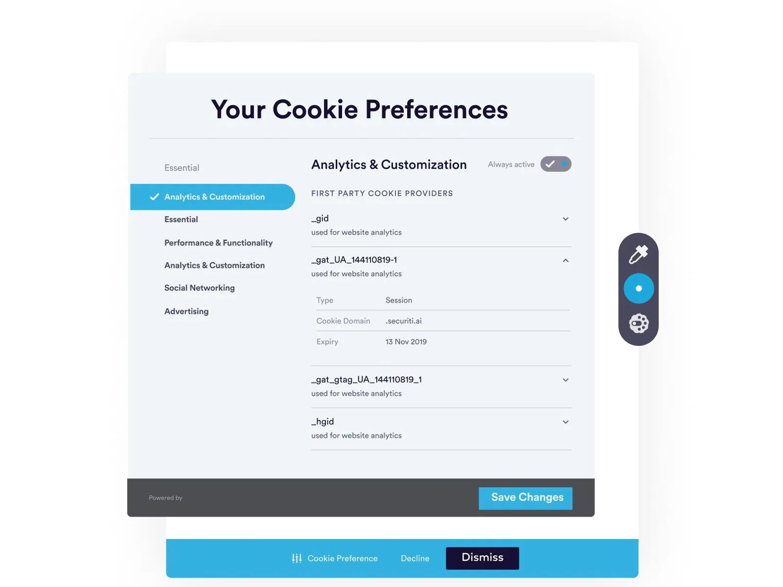 Cookie Consent Preferences
