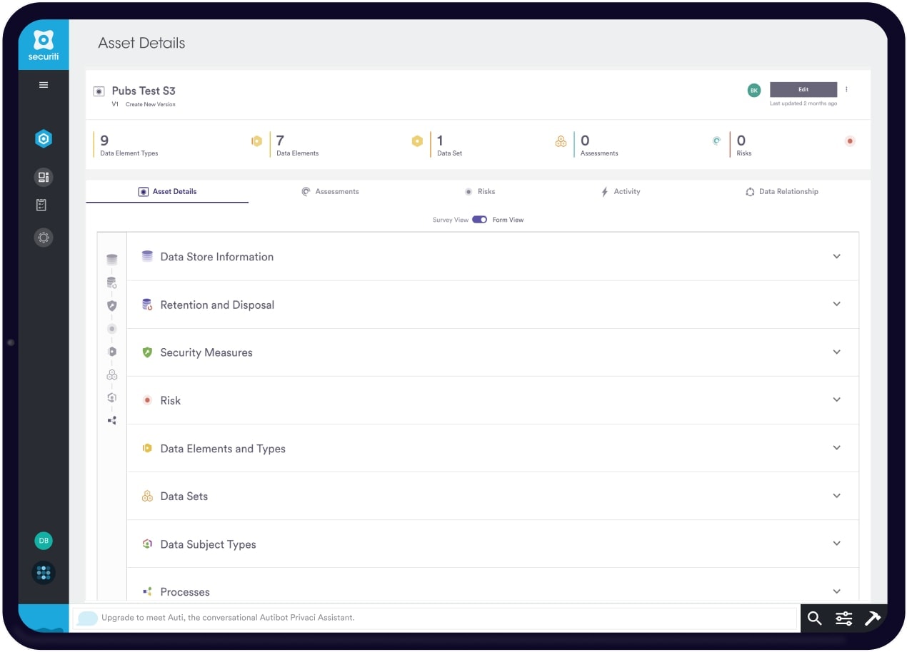 FADP Personal Data Asset Detail