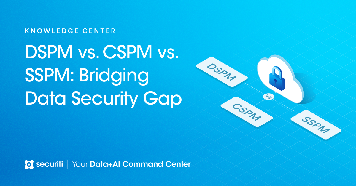 Comparing DSPM vs. CSPM vs. SSPM: Unraveling Data Security Solutions ...