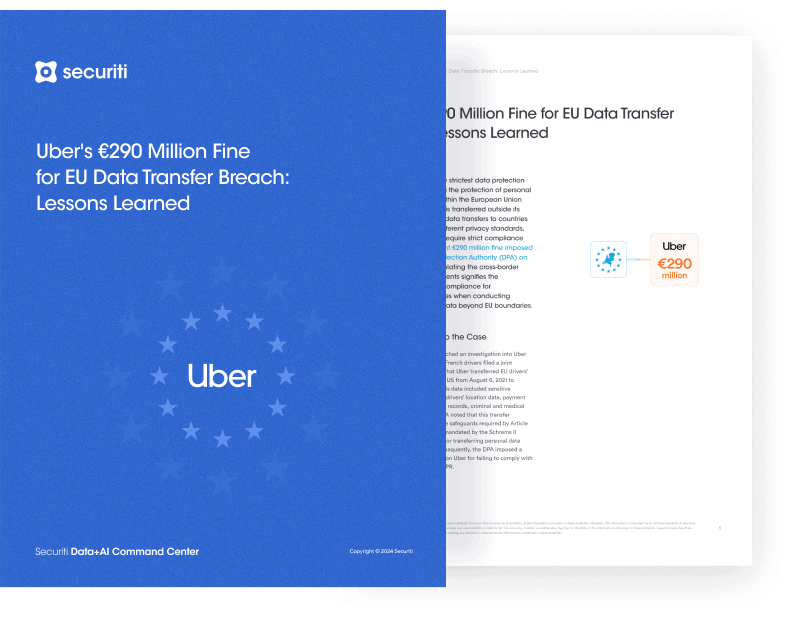 Uber's €290 Million Fine for EU Data Transfer Breach: Lessons Learned